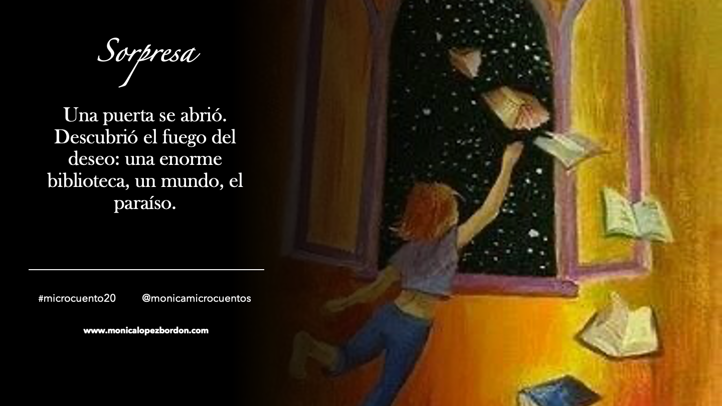 microcuento, sorpresa, Mónica López Bordón, libros